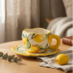 Porcelain Mug & Saucer